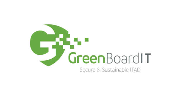 White logo for GreenBoard IT